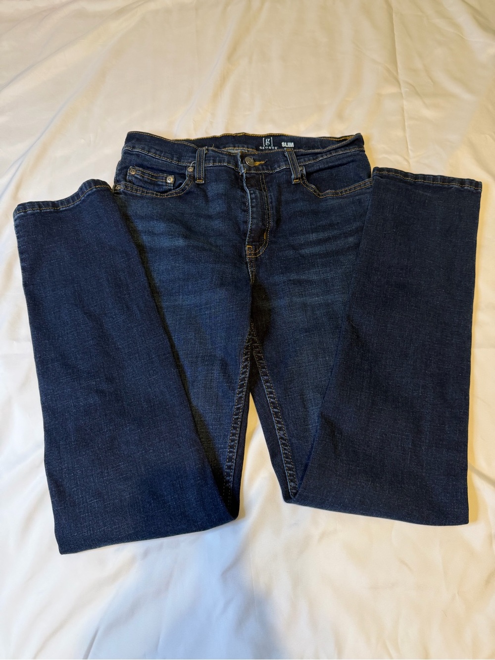 George Dark Blue Straight Jeans